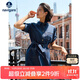 Navigare意大利小帆船女全棉薄款連衣裙寬松牛仔中長(cháng)裙2322875506 藍 M 