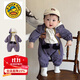 G.DUCKKIDS嬰兒衣服秋裝沖鋒外套男女寶寶連體衣春秋外穿時(shí)尚洋氣哈衣爬服 茄紫色沖鋒衣 73cm (建議15-18斤)