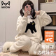 貓人半邊絨睡衣女秋冬季2025新款加厚加絨貓咪小個(gè)子可外穿居家服套裝 WRT0791女 L 【推薦身高160-165cm體重100-120斤】