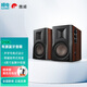 惠威（HiVi） D100藍(lán)牙音箱2.0聲道多媒體有源音響家用音箱筆記本臺(tái)式電腦桌面游戲音響 木紋色