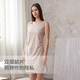 nest designs孕產(chǎn)婦家居服女士哺乳衣連衣裙衣竹輕盈背心裙孕婦裝月子服 暖香褐 M
