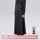 PSO Brand330克發(fā)熱保暖磨毛中長(cháng)款自然腰針織長(cháng)裙女秋季寬松休閑潮牌A字裙 隕石灰 Meteorite M