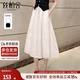 絲柏舍松緊腰半身裙2025春夏新款女裝休閑顯瘦氣質(zhì)中長(cháng)裙