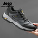 Jeep吉普登山鞋男鞋秋冬新款透氣防滑戶(hù)外徒步鞋耐磨輕便旅游運動(dòng)鞋男 黑色【標準皮鞋碼】 41 (255mm)