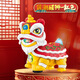 云露萍營(yíng)國潮醒獅電動(dòng)萬(wàn)向行走舞獅財神蛇聲光夜市玩具兒童生日禮物紅色-電動(dòng)舞獅+3節5號電池
