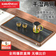 金灶（KAMJOVE）實(shí)木茶盤(pán)2024新款茶具套裝托盤(pán)客廳家用古花木石茶臺干泡臺 KW-S012