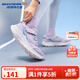 Skechers斯凱奇兒童防滑耐磨休閑運動(dòng)鞋女童低幫魔術(shù)貼運動(dòng)鞋303963L 薰衣草色/LAV 35