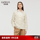 歌莉婭毛織開(kāi)衫早春新品小香風(fēng)高智感優(yōu)雅氣質(zhì)針織開(kāi)衫  1C9R6J510 05W米白 L
