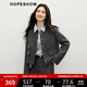 紅袖小香風(fēng)亮絲粗花呢短外套2025秋季新款女裝輕熟優(yōu)雅氣質(zhì)百搭上衣 深灰080 S