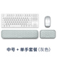 KPTE【升級(jí)按摩腕托】鍵盤(pán)手托鼠標(biāo)墊護(hù)腕托腕墊護(hù)記憶棉腕托墊鍵盤(pán)拖 【單手-中號(hào)-灰色套裝】適合87鍵短鍵盤(pán)