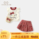 凡獵女童套裝夏裝2025新款兒童洋氣時(shí)髦衣服女寶寶背心三件套夏季 米色 90 cm