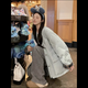 億梵莎棉服女2025新款冬季菱格韓系慵懶風(fēng)羽棉襖絨服女超好看夾棉潮外套 藍色 均碼 （可聯(lián)系客服備注碼數）