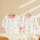 雅嬰世族（YAYINGSHIZU）寶寶秋衣純棉單件上衣嬰兒 秋天衣服兒童內穿長(cháng)袖春秋打底衣睡衣 【2件裝純棉上衣】紅櫻桃+花兔子 80cm 參考高70-75/20斤內