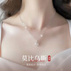 ALLOVE莫比烏斯純銀項鏈女吊墜鎖骨鏈?zhǔn)罪椘呦η槿斯?jié)禮物送女友老婆生日