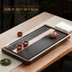 金福象北美胡桃木茶盤(pán)德國(guó)電木家用簡(jiǎn)約茶臺(tái)新中式高端功夫?qū)嵞静杈哒?【北美胡桃木+電木】50×30×4CM