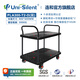 連和uni-silent拉貨雙層小推車倉儲工具車超靜手推車?yán)涇囯p層平板車 PLA高端超靜300kg 雙層雙扶