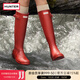 HUNTER雨靴戶(hù)外露營(yíng)女鞋惠靈頓經(jīng)典英倫防水防滑騎士靴女長(cháng)筒女靴高筒靴 啞光軍紅色/MLR 37