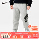 NIKE 耐克童裝男童加絨褲子冬季保暖兒童針織休閑運動(dòng)長(cháng)褲