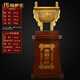貝伊樂(lè )黃銅鼎盛千秋落地擺件辦公室開(kāi)業(yè)禮品帶底座特大號銅鼎四方鼎擺件 盛鼎【高180cm】