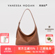 VANESSA HOGAN【張雅欽同款】VH女包欣冉hobo包頭層植鞣牛皮質(zhì)感斜挎腋下單肩包