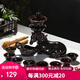 澳爵斯 可自動(dòng)出水 創(chuàng  )意功夫茶具套裝 紫砂陶瓷 整套茶杯茶壺茶道 05款：馬到功成-窯變