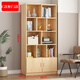 青雀臺【實(shí)木無(wú)漆、包安裝】落地書(shū)架書(shū)柜層架客廳置物架儲物收納架 C款【長(cháng)80、柜門(mén)款】