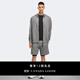 加拿大鵝（Canada Goose）Huron 男士黑標(biāo)全拉鏈休閑連帽衛(wèi)衣 7401MB 717 花灰石色 M