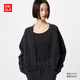 優(yōu)衣庫女裝輕舒暖HEATTECH U領T恤/8分袖內衣新款469740 472364 469740/09黑色 M