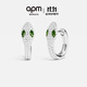 APM Monaco綠眼靈蛇形設(shè)計(jì)感耳環(huán)時(shí)尚本命年飾品禮物送女友