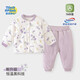童戀初心嬰幼兒棉服套裝冬裝女寶寶保暖加厚兒童棉衣棉褲秋冬分體夾棉衣服