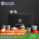 蘇氏陶瓷（SUSHI CERAMICS）汝窯冰花釉茶具套裝開(kāi)片可養金線(xiàn)泡茶壺三才蓋碗8高檔禮盒節日禮