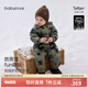 babylove嬰幼兒羽絨服連體衣冬季加絨加厚防寒羽絨爬服寶寶戶外連帽哈衣 星漢燦爛 80 cm