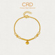CRD克徠帝黃金花絲宮鈴手鏈古法手串足金999送禮送女友節日禮物 鈴鐺足金手鏈 HN00410 6g
