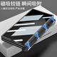 詹博士適用三星ZFold6Slim手機殼W25折疊屏保護套新款磁吸鉸鏈高清殼膜一體高檔商務(wù)帶支架全包防摔外殼 三星ZFold6Slim/W25 紳士黑【磁吸中軸  殼膜一體】側邊支架