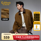 卡賓（CABBEEN）【復古肌理】卡賓美式巴恩風(fēng)夾克男裝2025年秋季新款撞色翻領(lǐng)外套 土黃色73 2XL /185/54