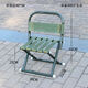 柚公館折疊椅子戶(hù)外折疊凳子便攜靠背椅子凳家用矮凳小馬扎釣魚(yú)椅小板凳 35型號-圓管折疊靠背椅