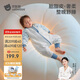 貝肽斯嬰兒睡袋胎脂皮恒溫兒童分腿睡袋嬰幼兒防踢被四季雙層 貝羽藍L