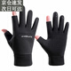 羅維利特手套男夏季防曬防風(fēng)保暖加絨觸屏戶(hù)外騎行二指摩托車(chē)外賣(mài)半指漏指 二指加厚黑色 均碼有彈力