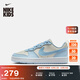 耐克酷菠蘿大童低幫平底運動(dòng)鞋冬季男女童板鞋NIKE COURT IH4048 001珍珠灰/天青石藍/繡球花紫/白 37.5