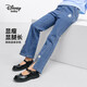 迪士尼（DISNEY）女童牛仔褲甜美時(shí)尚兒童中大童喇叭褲長(cháng)褲子25春DB411ME13藍150