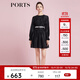 PORTS寶姿商場(chǎng)同款春季新品女裝連衣裙SD8D023PWA003 黑色 M (6)