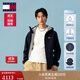 TOMMY JEANS【休閑連帽】25春夏新款男澤西風(fēng)防風(fēng)防水外套/女裝輕薄夾克 【男款-防風(fēng)防水夾克】藏青色C1G L （推薦：160-180斤）