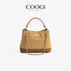 COOGI包包女士輕奢品牌手提斜挎包女款高端時(shí)尚2026年結婚紀念生日禮物 棕色