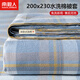 南極人（Nanjiren）水洗棉被套罩200x230cm單件雙人加厚冬季磨毛床上用品四件套宿舍 W諾西-蘭【親膚水洗棉被套】 200x230cm-單被套