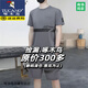 啄木鳥(niǎo)2025年新款短袖冰絲套裝男士圓領(lǐng)高檔t恤夏天五分褲速干短褲套裝 灰色 薄款 L