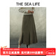 THE SEA LIFE半身裙女歐海一生 a字裙高腰魚(yú)尾半身裙秋冬新款13116 茶色 M