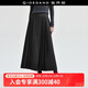 佐丹奴西裝長裙女秋冬通勤風(fēng)壓褶開叉半松緊腰半身裙女18464221 深灰色 深花灰 XL