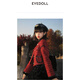 EYEDOLL【商場(chǎng)同款】冬季新款優(yōu)雅時(shí)尚新年紅短款小香風(fēng)外套 紅色 S