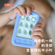 NUBY（努比）手機全硅膠牙膠寶寶防吃手神器嬰兒磨牙抓握訓練咬膠 藍色 1只裝