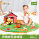 jollybaby 嬰兒寶寶0-3歲早教游戲立體布書(shū)兒童玩具地毯禮盒裝 農(nóng)場(chǎng)游戲毯